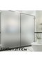122 cm X 2 Meters Gray, Silver Frosted Glass Sandblasting, Frosted Coating Foil for Office, Shower Cabin and Balcony Glass
