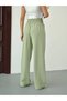 Women's High Waist Wide Leg Elastic Waist Linen Pants - 4