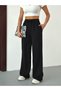 Women's High Waist Wide Leg Elastic Waist Linen Pants
