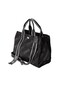 Patterned Top Handle Tote Bag With Strap Black - 3