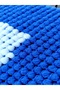 ليفة حمام لون أبيض، قماش استحمام، محبوك يدويًا، مهر، قطر المثلث: 26 سم - 3