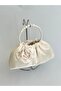 Cream Rose Pearl Portfolio Evening Dress Handbag - 3