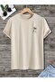 Men's Collar Palm Printed Crew Neck T-Shirt - 3