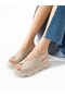 Monza Cream High Sole Women's Sandals