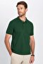 Men's 3-Pack Grey-Black-Green Slim Fit Slim Fit Cotton Plain Pique Polo Neck T-Shirt - 4