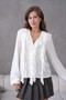 بلوزة صيفية منسوجة بأكمام طويلة - 5