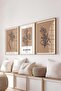 3 Pcs Wood Framed Living Room Salon Kitchen Table Set Set3078