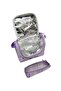 Korean Style Accessorized Plaid Pattern Thermal Nutrition and Girl's Backpack School Bag Set with Pencil Holder - 5