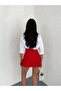 Crep Fabric Shorts Skirt - 3