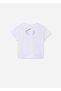 Girl's Graphic T-Shirt White-Mint 6030 - 2