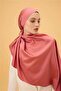Pastel Pink Plain Double Sided Silk Shawl Model - 4