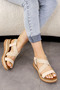 Bln 510 Cross Rubber Detailed Sandals