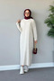 Dgn's Ribbed Hijab Knitwear Dress - 5