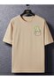 Men's Collar Mini Cute Dinosaur Printed Crew Neck T-Shirt - 2