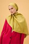 Oil Green Plain Double Sided Silk Shawl Model - 4