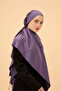Pansy Plain Double Sided Silk Shawl Model - 2