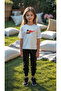 Children's Ataturk Design Printed Tshirt Tracksuit Set
