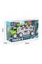 Friction Truck Set – 3 Pull-back Farmer Vehicles – Green - 5
