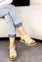 Bln 510 Cross Rubber Detailed Sandals - 4
