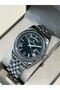 Father's Day New Model Black Dial Silver Cord Men's Wrist Watch - 2