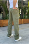 Khaki Baggy Cargo Pants - 8
