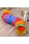 1 Piece Rainbow Pattern Long Cat Tunnel - Pet Play Tunnel