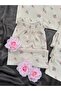 Women's Rozaline Tulip Patterned 3-Piece Short Long Leg Short Sleeve Pajama Set - 5