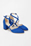 Kora Blue Thick Heeled Shoes - 3
