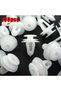 100pcs White Plastic Rivet Retainer Push Type Clip 9mm Hole Car Bumper Fender Fixed Clip For Toyo... - 2