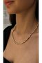 Gold and Silver Serrated Topcuk Special Series Necklace - 2