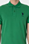 Men's Slim Fit Polo Collar Green Basic T-Shirt 50305929-VR054 - 6