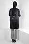 SATIN TUNIC WITH STONE DETAIL ON COLLAR 43739 - 3