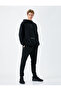 Jogger Sweatpants with Lace Waist Stitching Detail and Pocket