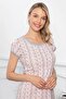 Patterned Buttoned Front'Crazy' Nightgown - 5