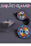 Squid Game 5 Game Set - Gonggi 5 Stone Spinning Top - Ddakji Envelope Game - Stone Tilting - Jegi - 5