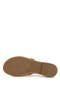 Women's Genuine Leather Gold Heeled Slippers - 4