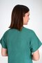 Unisex Surgery Green Color Lycra Doctor Nurse Surgeon Single Top Uniform - 3