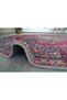 Fuchsia Pink Ethnic and Vintage Theme Woven Base Round Carpet Mira 1388 - 3