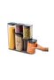 Podium 5-Piece Storage Container Set-Grey 33.3X31.5X10.9 cm