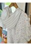 Cherry Blossom Frilly Muslin Poncho - 2