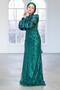 Celeste Bloom Puff-Sleeve Stone Dress - 2
