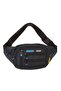 Men's Black Crossbody Cross Chest Shoulder and Waist Bag with USB Headphone Output - 2