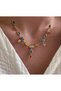 Brand Equivalent 7 Element Color Stone Necklace