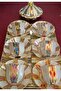Line Mirra Porcelain Hand Decor Painting Coffee Cup Set - 5