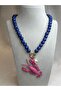 Brand Model Blue Bead Necklace - 2