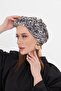 Stone Practical Ready-Made Hijab Bonnet Cut Fiber Retro Patterned 2409_46 - 7