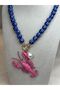 Brand Model Blue Bead Necklace - 3