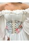 Vintage Front- Tie-Detail Corset Bustier