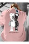 Streetwear Graphic Tee for Men - Black Loose Fit Round Neck, Geometric Bear