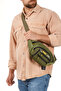 Men's Waist Bag Diagonal Multi-Pocket Waterproof Fabric Chest Cross Headphone Outlet Bag - 4